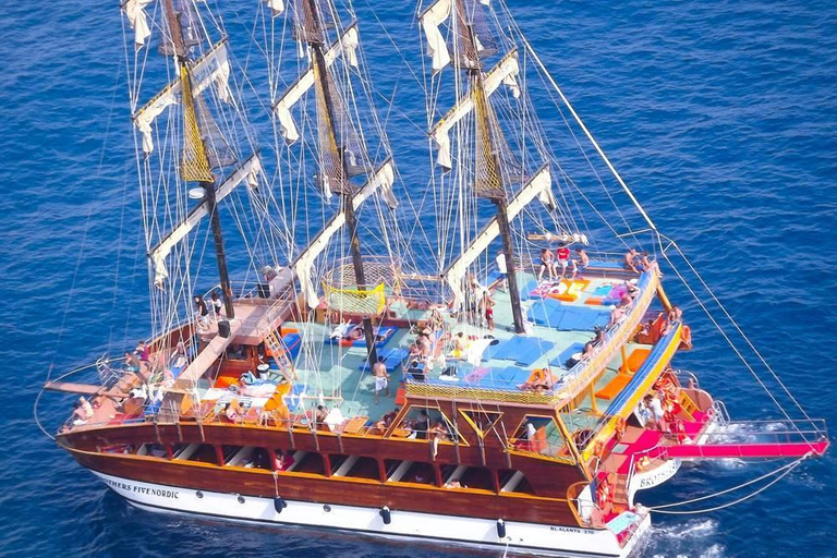 Alanya: Catamaran Cruise with Lunch, Drinks, & Transfer Catamaran Cruise with Lunch & Drinks (Meeting Point