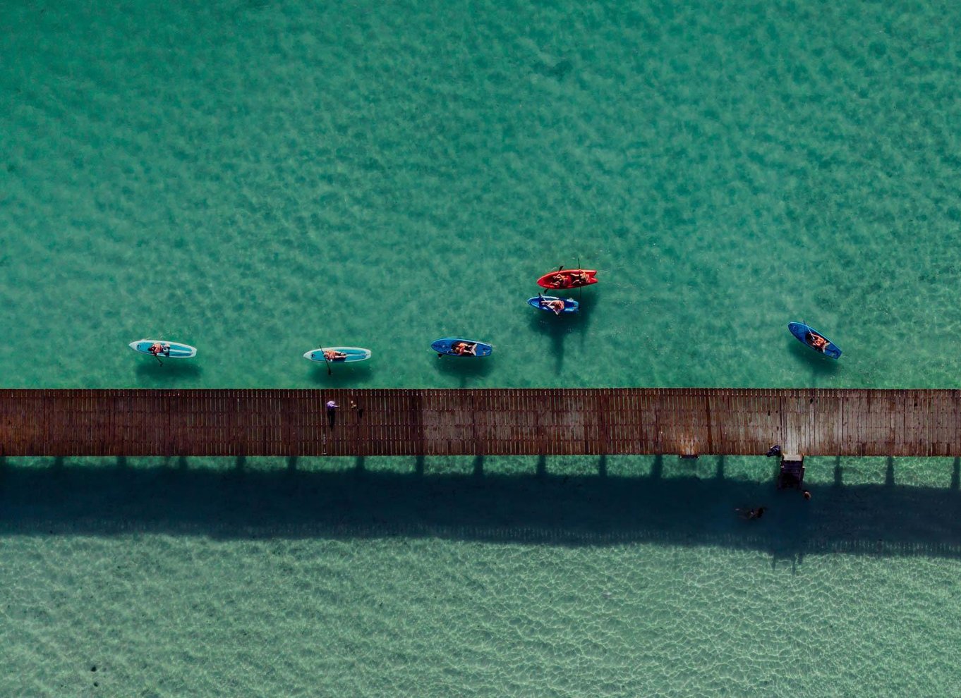 Bacalar: Standup paddleboard-tur ved solopgang med morgenmad