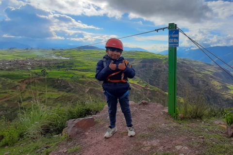 Desde Cusco: tour de medio día en tirolina por el Valle Sagrado