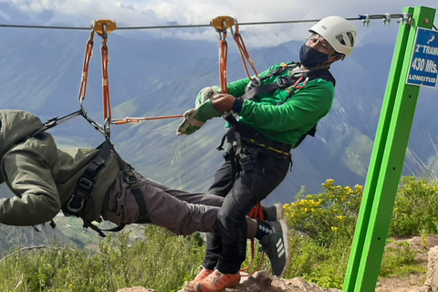 De Cusco: excursion d'une demi-journée en tyrolienne dans la vallée sacrée