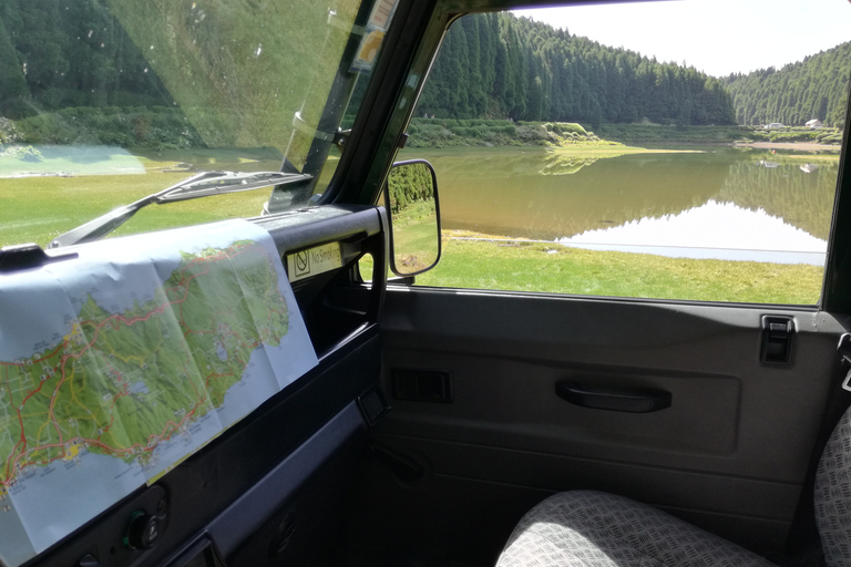 Sete Cidades en Lagoa do Fogo: privéjeeptour met lunchDagtour met lunch