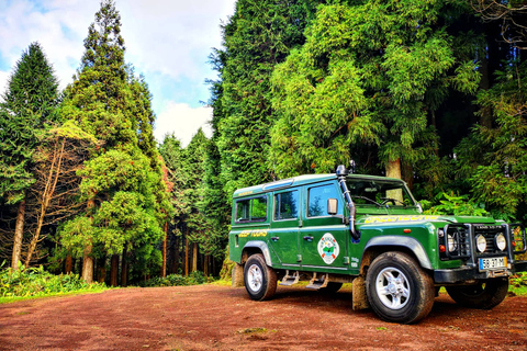 Sete Cidades en Lagoa do Fogo: privéjeeptour met lunchDagtour met lunch