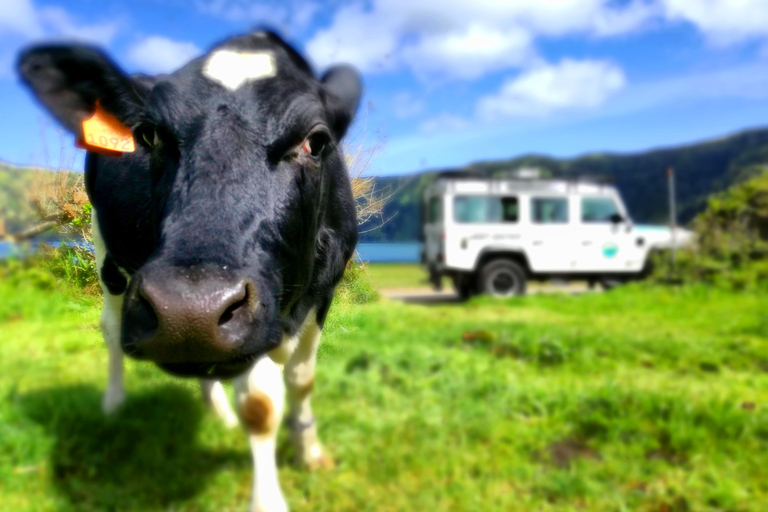 Sete Cidades en Lagoa do Fogo: privéjeeptour met lunchDagtour met lunch