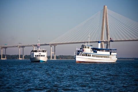 Charleston: Sightseeing Harbor Tour & Dolphin Watch Aquarium Wharf Departure: 1.5 Hour Charleston Harbor Tour