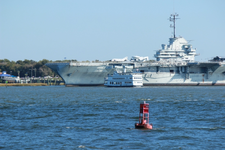 Charleston: Sightseeing Harbor Tour & Dolphin Watch Aquarium Wharf Departure: 1.5 Hour Charleston Harbor Tour