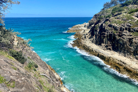 Vanuit Brisbane: Dagtrip naar North Stradbroke Island met zonsondergangZonsondergangtour in boetiekstijl voor kleine groepen