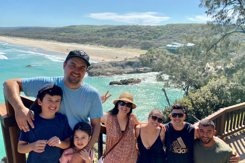 Vanuit Brisbane: Dagtrip naar North Stradbroke Island met zonsondergangZonsondergangtour in boetiekstijl voor kleine groepen