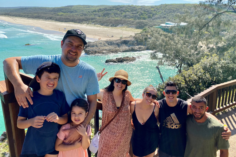 Vanuit Brisbane: Dagtrip naar North Stradbroke Island met zonsondergangZonsondergangtour in boetiekstijl voor kleine groepen