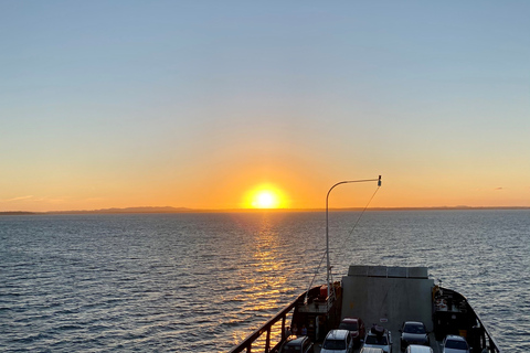 Vanuit Brisbane: Dagtrip naar North Stradbroke Island met zonsondergangZonsondergangtour in boetiekstijl voor kleine groepen