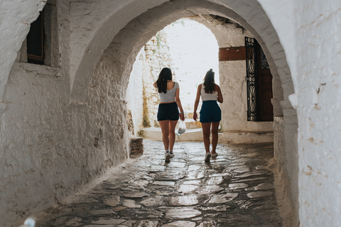 Île de Naxos : Visite guidée en bus avec arrêt baignade à Apollonas