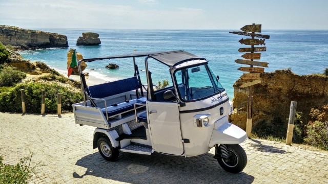Visit Albufeira Tuk Tuk Ride with Old Town and Beaches in Faro, Portugal