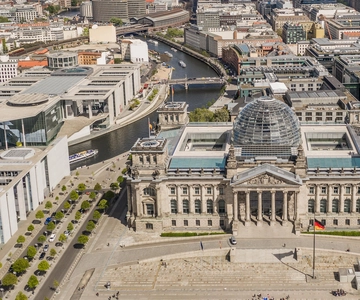 Berlín-distrito gubernamental y visita a la cúpula del Reichstag