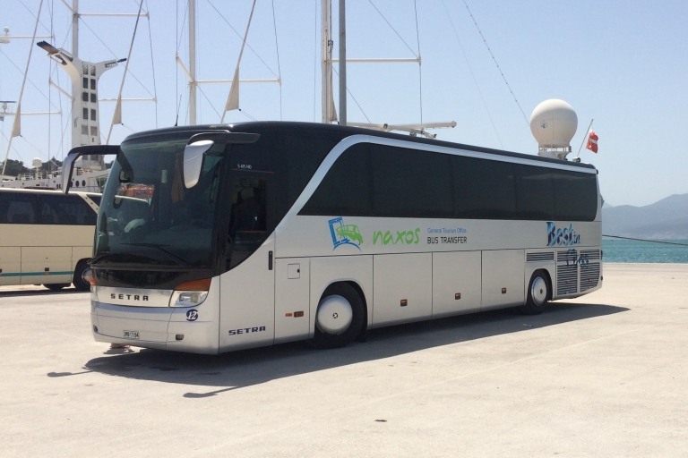 Wyspa Naxos: Wycieczka autobusowa z atrakcjami z przystankiem pływackim w Apollonas