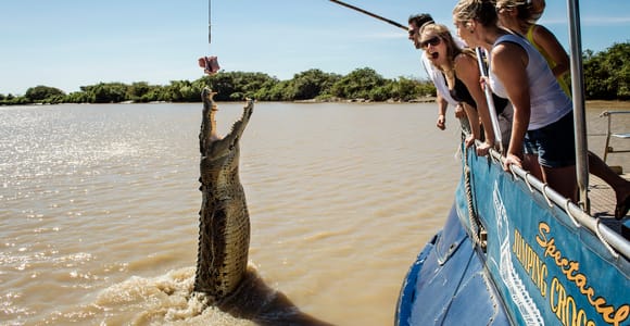 Darwin: Kreuzfahrt mit springenden Krokodilen