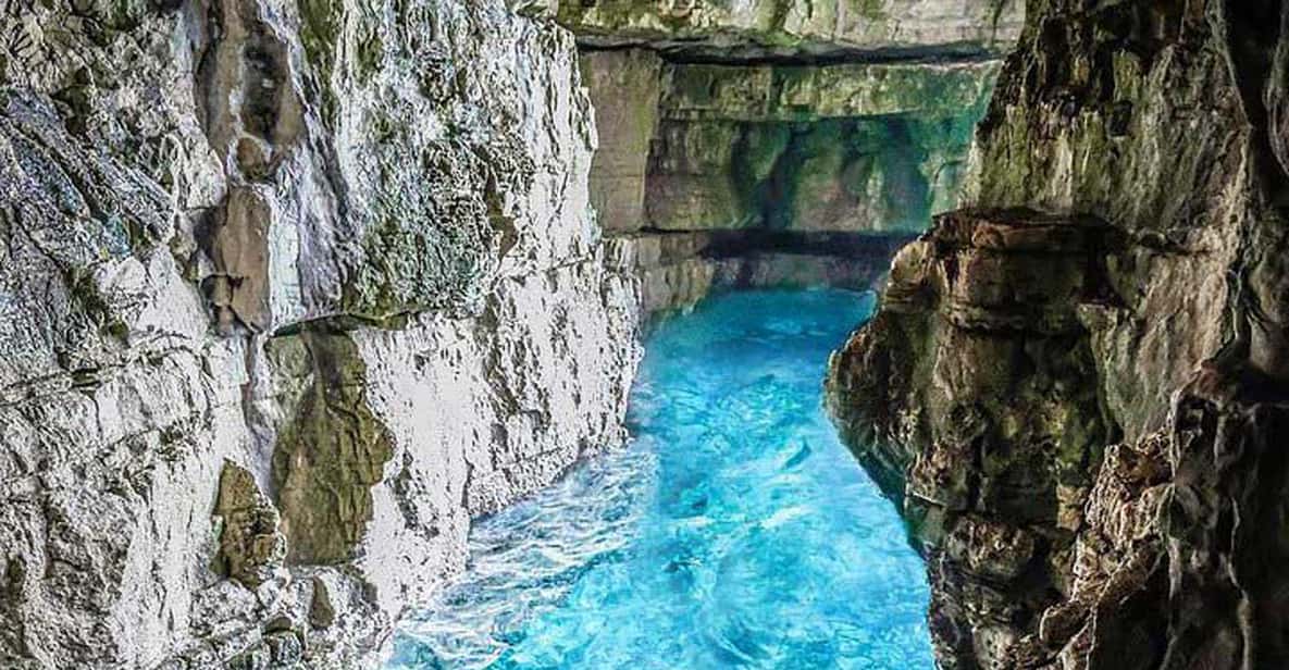 From Pula: Caves, Canyons Speedboat Tour to Kamenjak