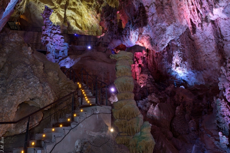Alicante: Wycieczka do jaskiń Canelobre z transportem