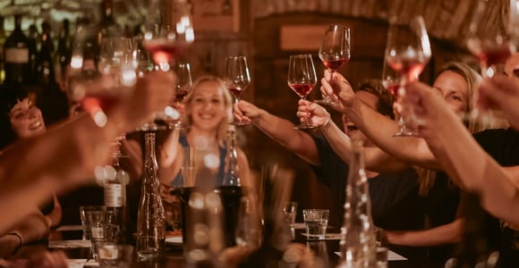 Ljubljana: Weinverkostung mit Häppchen