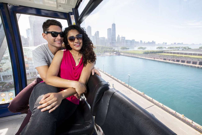 Chicago: Bilet normalny i ekspresowy na Centennial Wheel Navy PierZwykły bilet z kodem kreskowym