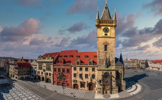 Prag: Altes Rathaus und Eintrittskarte für astronomische Uhr