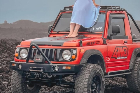 Mount Batur Sunrise Jeep Tour with Black Lava & Breakfast Tour with pick up hotel