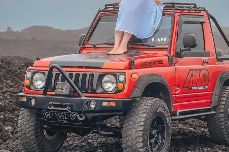 Mount Batur Sunrise Jeep Tour with Black Lava & Breakfast Tour with pick up hotel