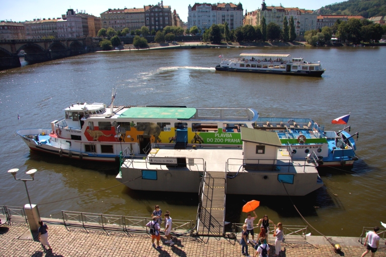Praag: boottocht naar Zoo Praag met entreebewijsGedeelde tour in het Duits