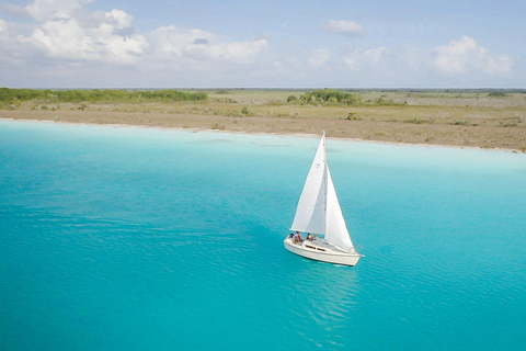 Bacalar: Group Sailing Trip with Swimming and Drinks 8:00 AM Special