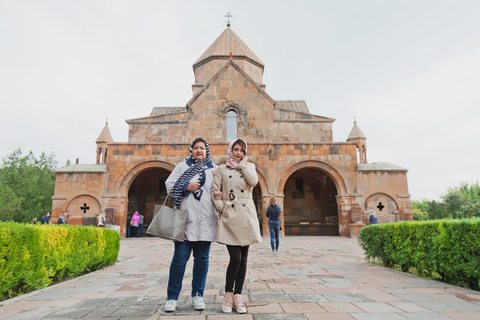 From Yerevan: Echmiadzin Mother Cathedral and Zvartnots Tour Bilingual English-Armenian-language group