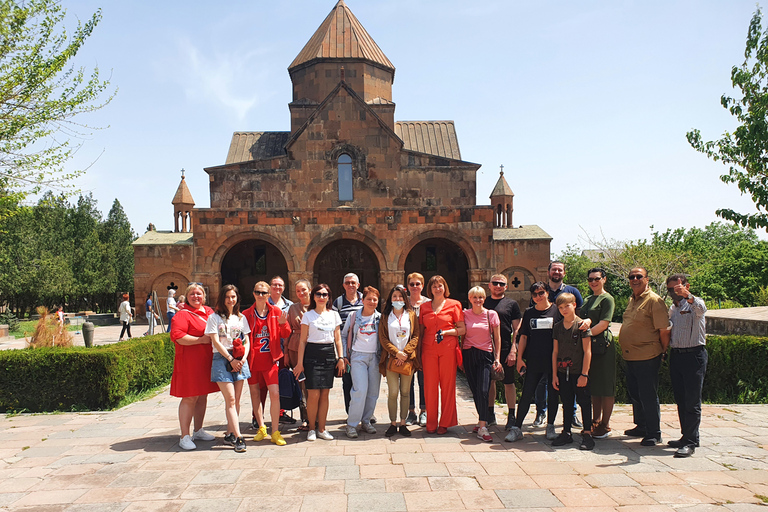 From Yerevan: Echmiadzin Mother Cathedral and Zvartnots Tour Bilingual English-Armenian-language group