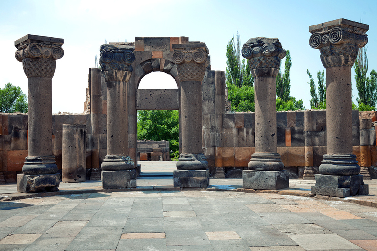 From Yerevan: Echmiadzin Mother Cathedral and Zvartnots Tour Bilingual English-Armenian-language group