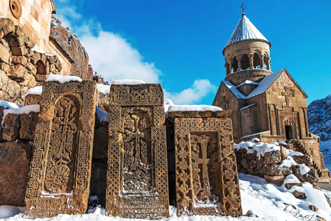 Da Yerevan: Tour di un giorno a Khor Virap, Noravank e TatevYerevan: Monasteri, Ponte del Diavolo e tour della funivia