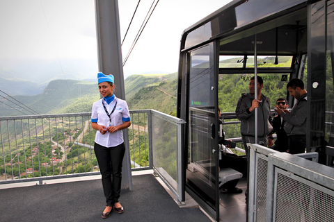 De Yerevan: Excursão de um dia a Khor Virap, Noravank e TatevYerevan: Mosteiros, Ponte do Diabo e passeio de teleférico