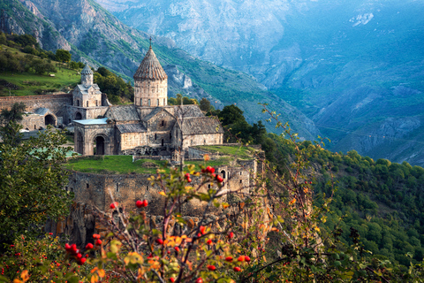 From Yerevan: Khor Virap, Noravank and Tatev Day TourYerevan: Monasteries, Devil&#039;s Bridge, and Ropeway Tour