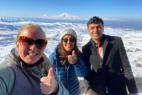 De Yerevan: Excursão de um dia a Khor Virap, Noravank e TatevYerevan: Mosteiros, Ponte do Diabo e passeio de teleférico