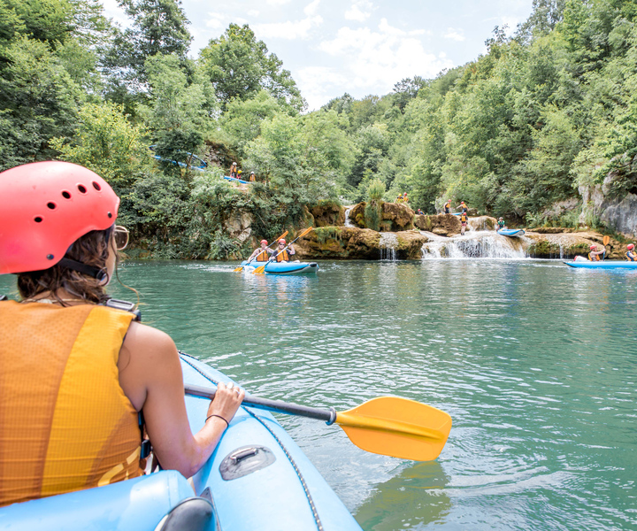 From Slunj: Mrežnica Canyon Kayaking Tour