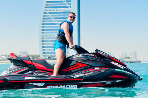 Dubai: 30-Min Jet Ski or Jet Car Tour w/ Burj Al Arab Views60-Minute Jet Ski Adventure in Dubai