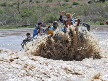 Moab: Wildwasser-Rafting auf dem Colorado River Moab: Wildwasser-Rafting auf dem Colorado River
