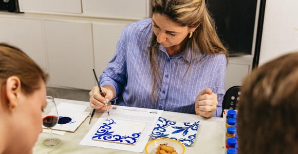 Porto: Workshop für Fliesenmalerei mit Portwein