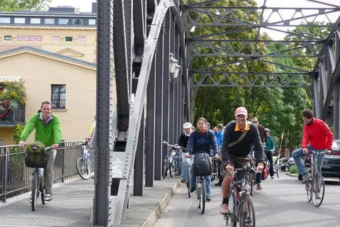 Lipsia: tour guidato di 3 ore in bicicletta