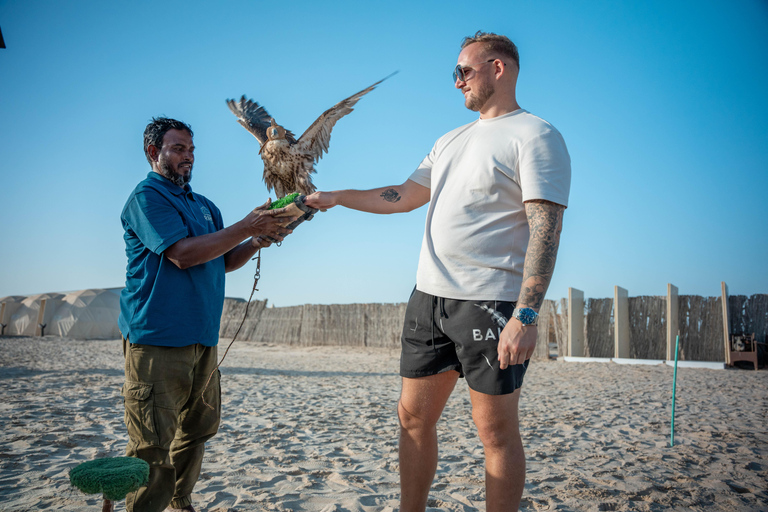 Doha: Full day Overnight & Day pass in Pvt Desert Beach Camp Doha: Full day Dune Bashing with a meal in Desert Beach Camp