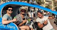 Nice, Visite guidée privée en taxi électrique à vélo - Hizvo