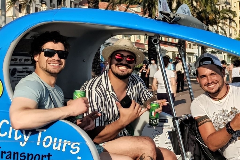 Nice: Guided Private Tour by Electric Vélotaxi Le French Riviera Tour - from 50 minutes to 1 hour