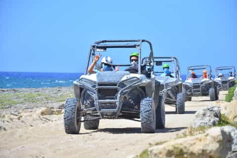 Punta Cana: Polaris 4x4 Tour, Ziplining, and Waterfall Pool