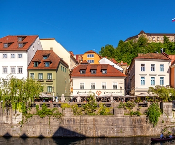 Ljubljana: Caminhada guiada e passeio de funicular até ao Castelo de Liubliana