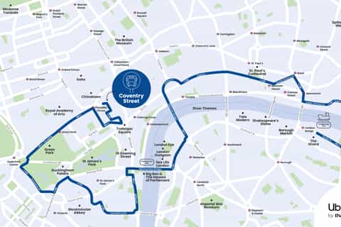 London: London by Night Bus Tour and Thames Cruise