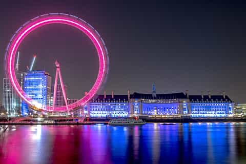 London: Nighttime Bus Tour and River Cruise