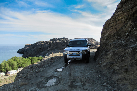 Creta meridionale: safari in Land Rover con pranzo e vino