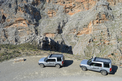 Creta meridionale: safari in Land Rover con pranzo e vino