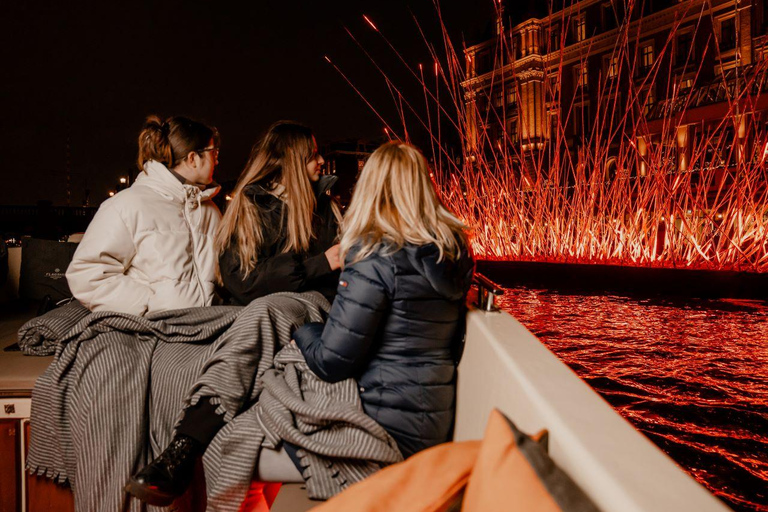 Amsterdam: Luxe Light Festival Cruise met Optionele DrankjesGedeelde Light Festival rondvaart zonder drankjes