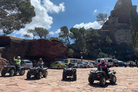 Salou: safari guiado en quad todoterreno con recogida hotel